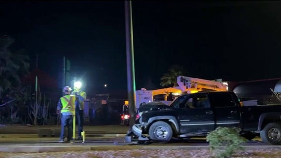 Wrong-way driver slams into electrical pole, damaging light rail system