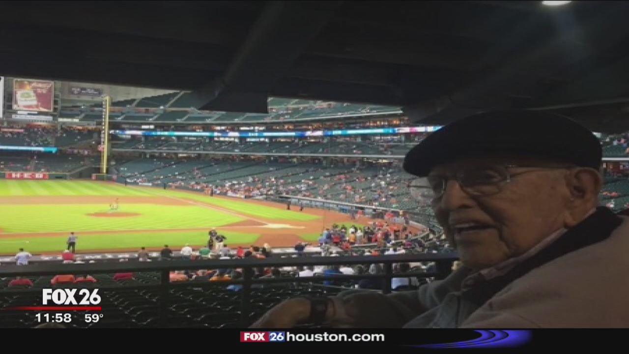 104-year-old Astros fan cheering for World Series win