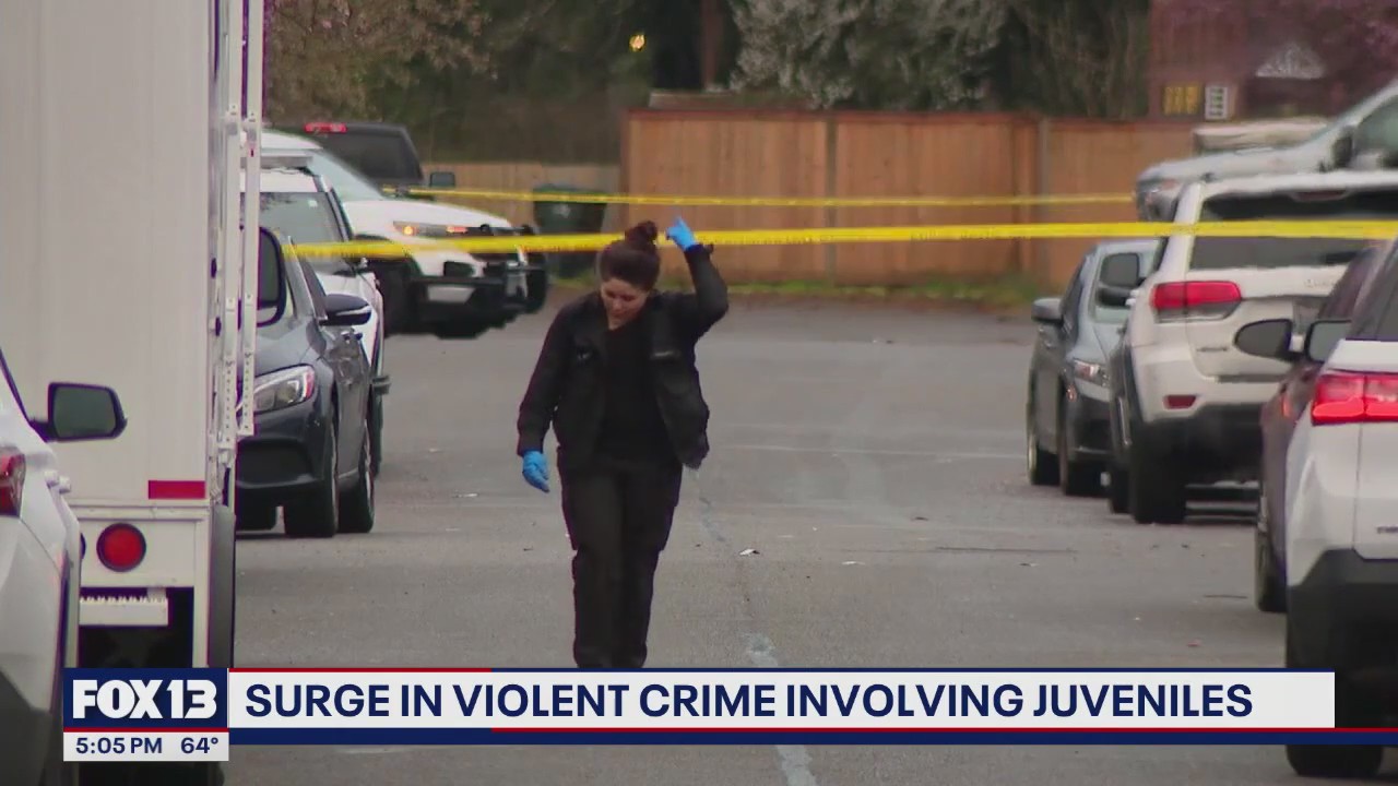 Crime involving kids surges in Pierce County