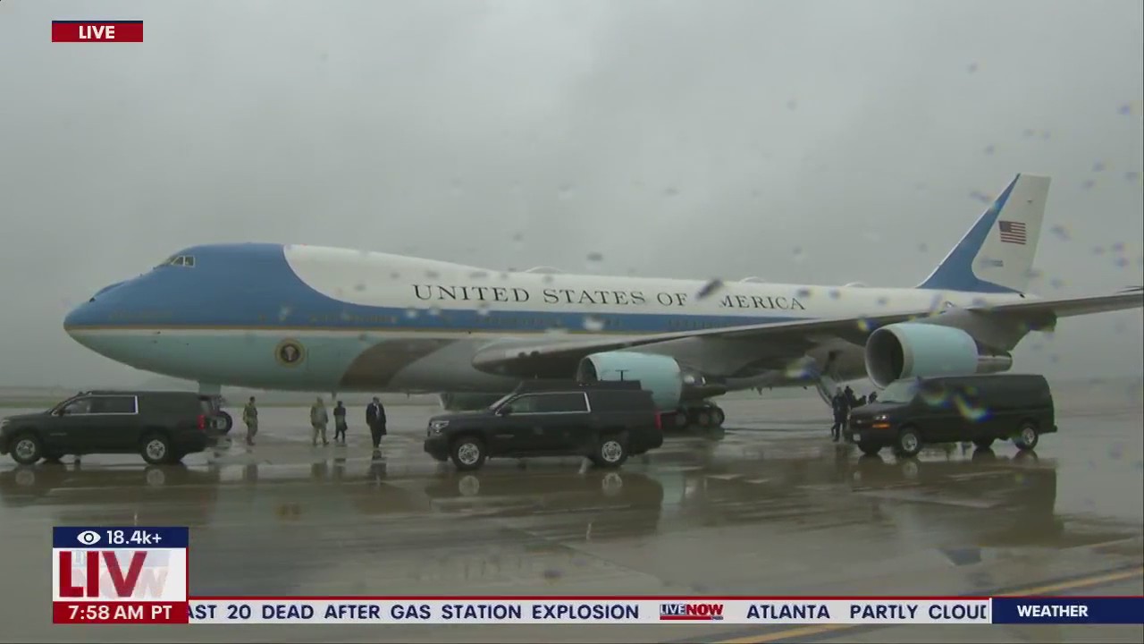 Biden boards AF1 for strikes in Michigan