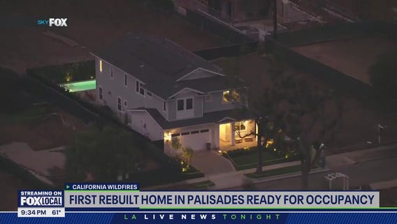 First home rebuilt in the Palisades