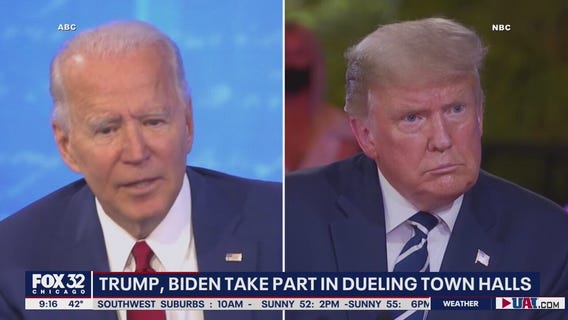 Takeaways from the dueling town halls of Trump and Biden