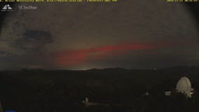 Northern Lights dazzle Southern California skies