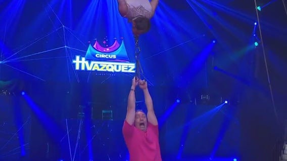 Paul does stunts with Circus Vazquez