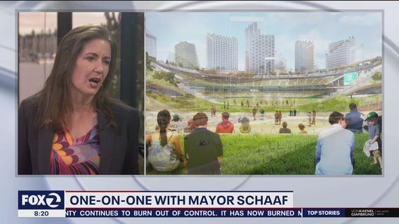 Oakland mayor talks violence, drug sites and A's