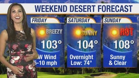 Weekend desert forecast for September 25-27