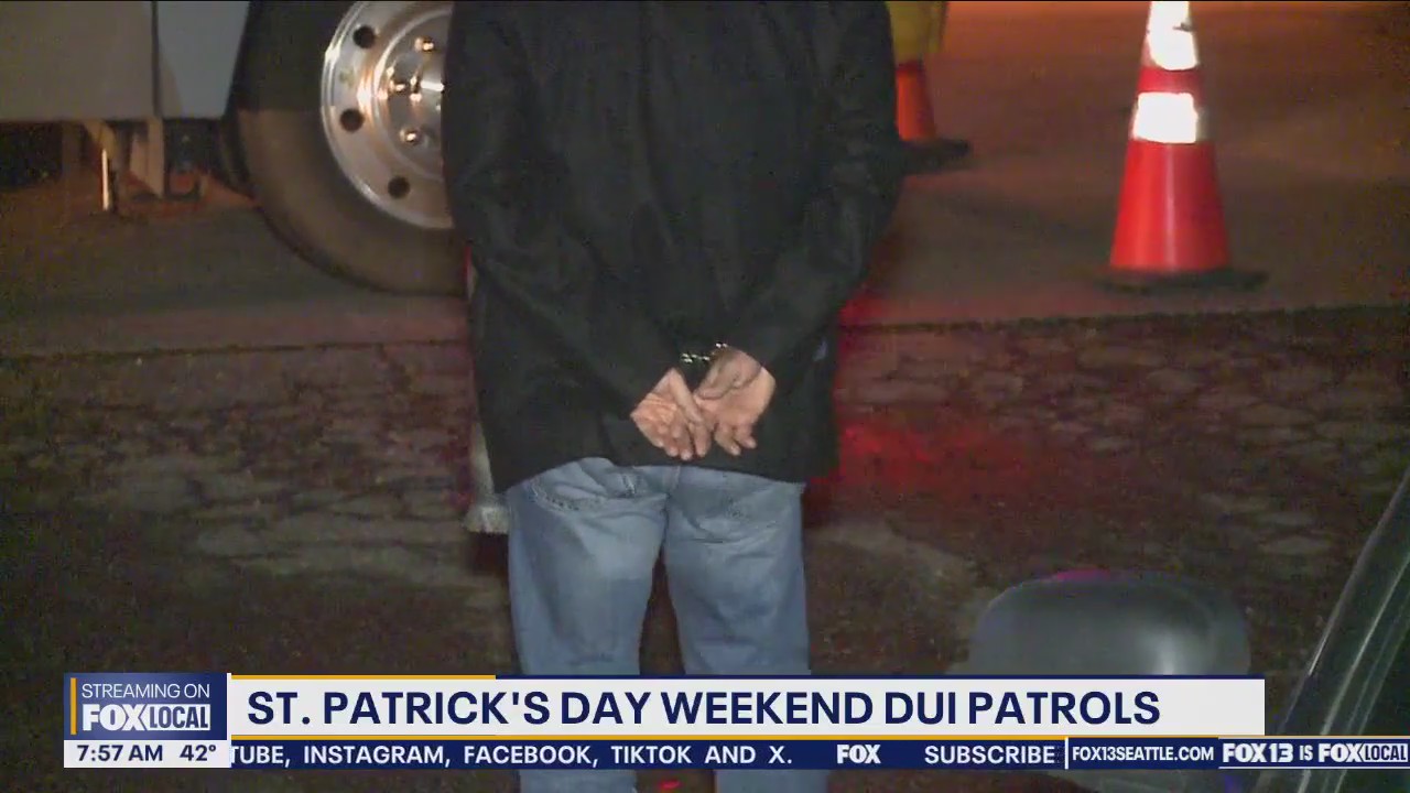 St. Patrick's Day weekend DUI patrols
