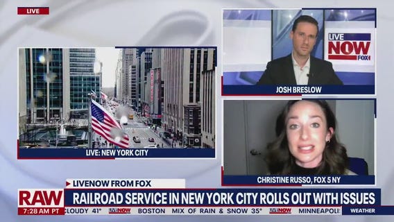 Railroad service in New York City rolls out with some issues