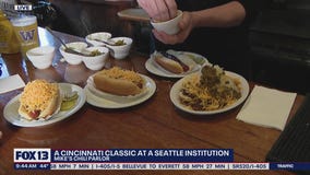Tasting chili and coneys at Mike's Chili Parlor in Seattle