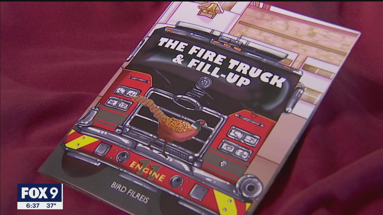 Art student's book on Chaska FD pheasant