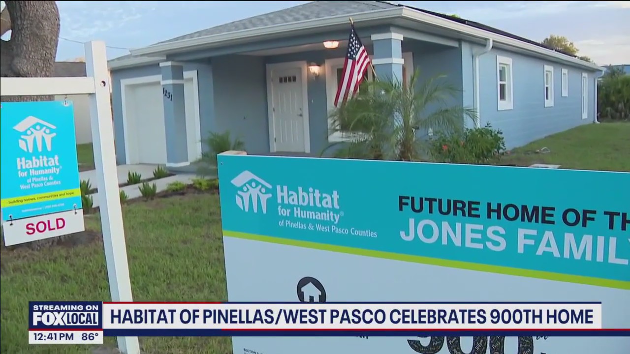 Habitat of Humanity Pinellas/West Pasco celebrates 900th home