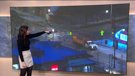 Pavement collapse reported in Chicago's Mount Greenwood