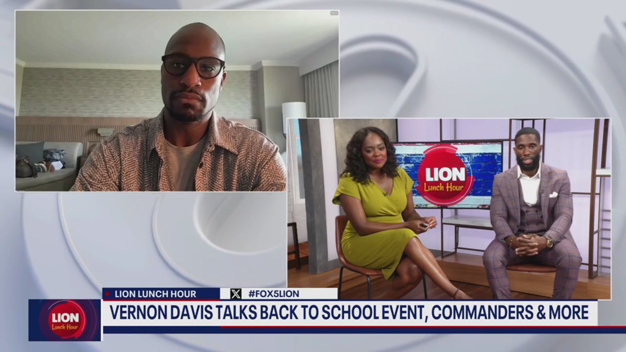 Former NFL player Vernon Davis talks back-to-school event and more