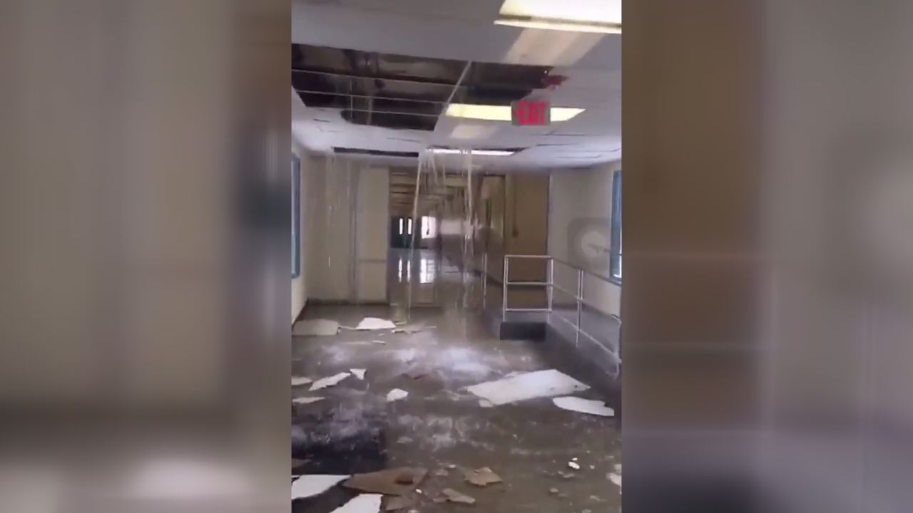VIDEO: Pipe bursts inside Bowie High School
