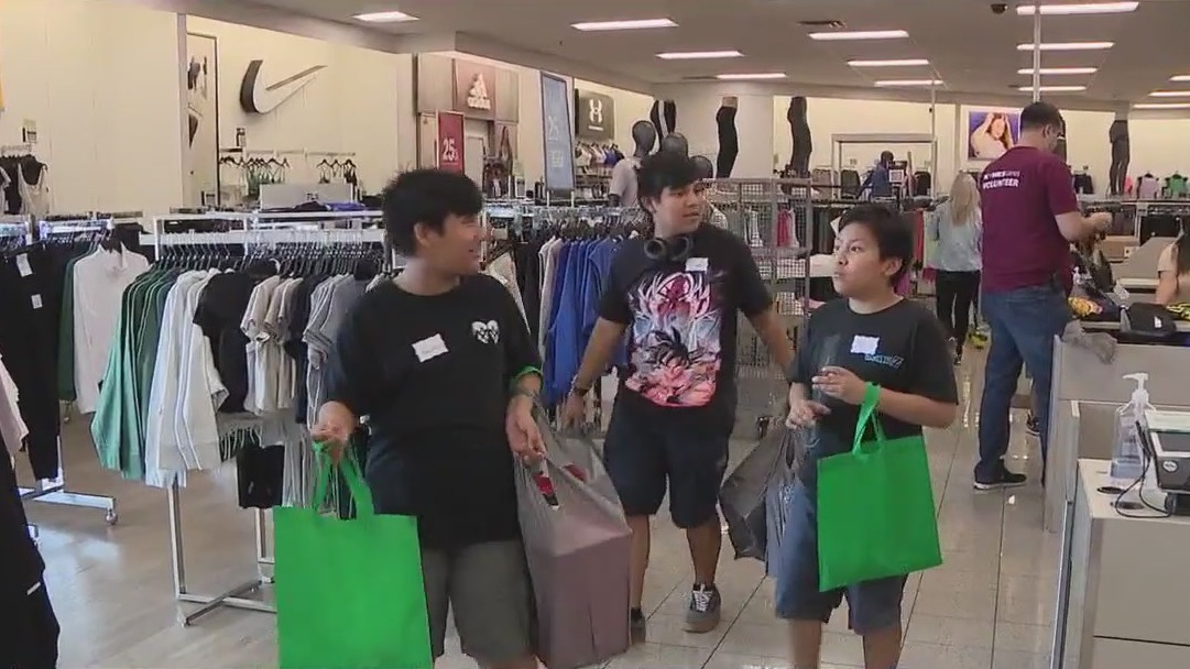 Kids selected for back-to-school shopping spree
