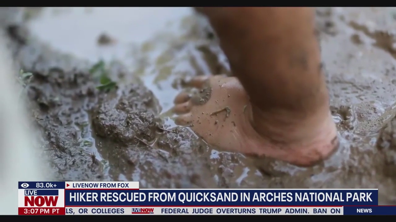 Quicksand traps hiker in Utah, rescue required