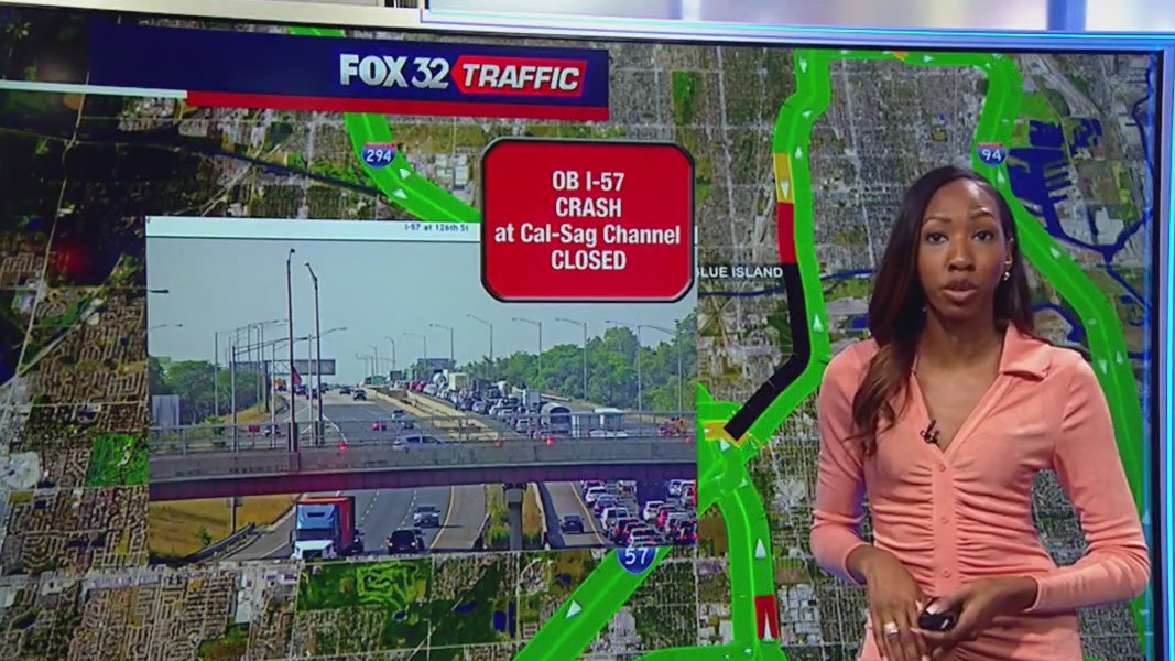 All outbound lanes of I-57 closed after multi-vehicle crash