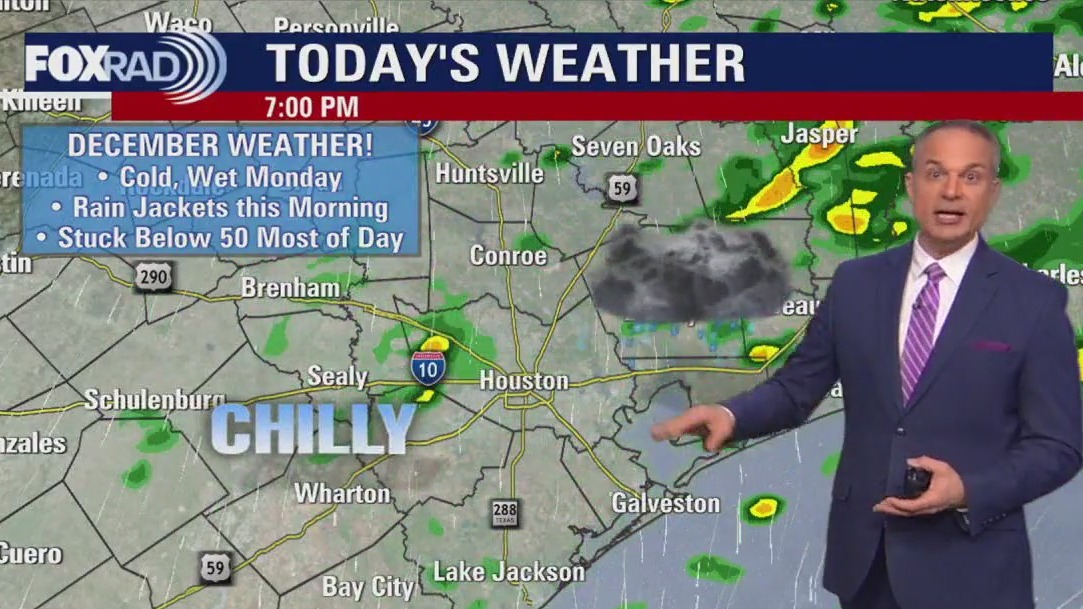 Houston weather: Chilly Monday ahead staying below 50