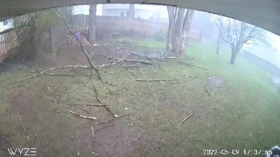 40 seconds of video shows the strength of Monday's storm in Minnesota
