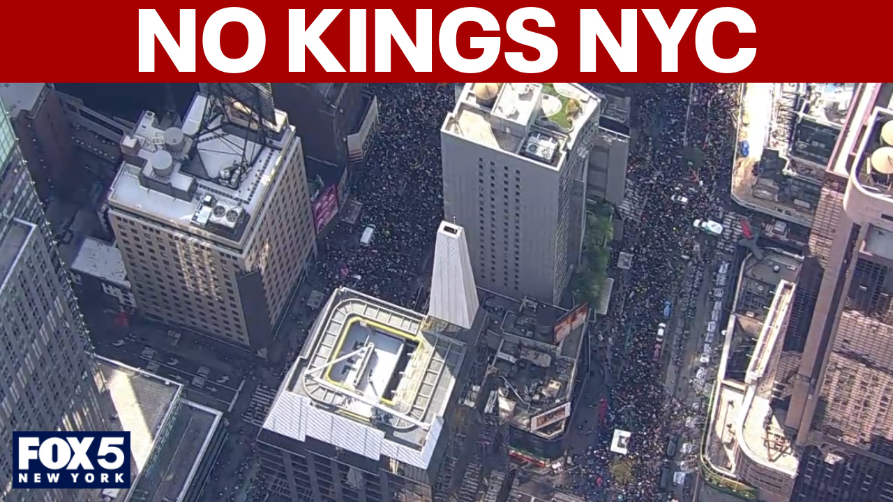 No Kings protests: SkyFOX shows thousands of NYC demonstrators