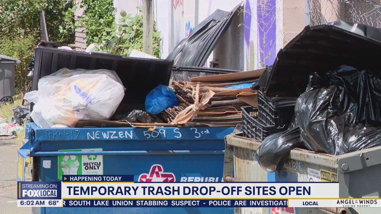Temporary trash drop-off sites open in WA