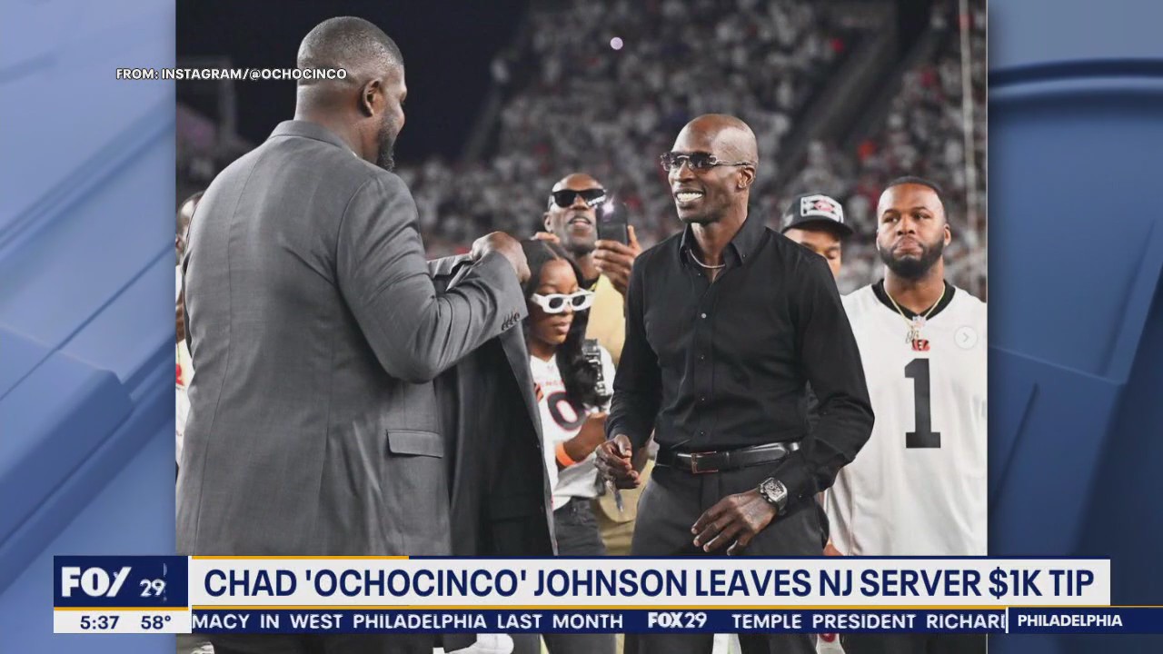 Former NFL star leaves $1,000 tip for South Jersey waitress