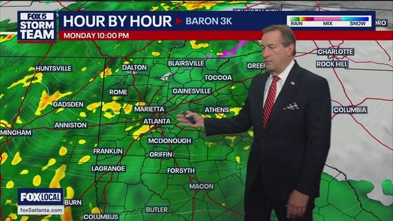 Monday evening forecast