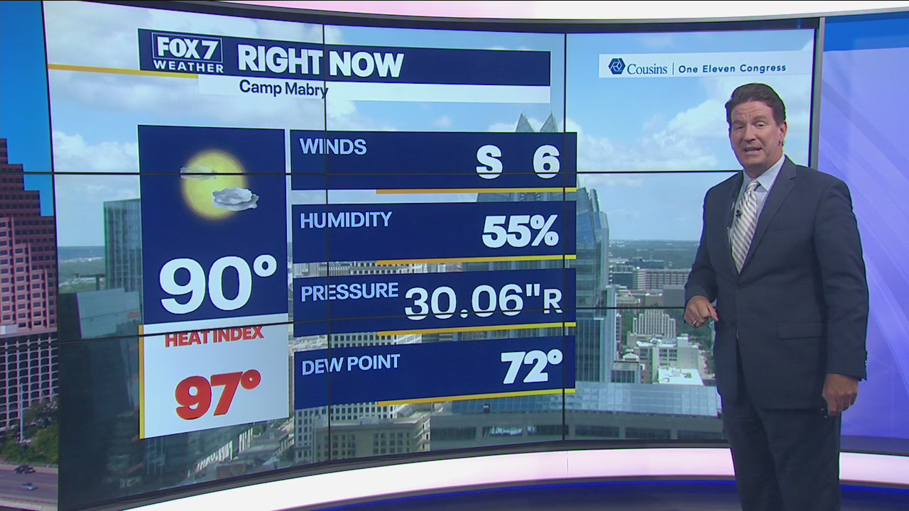 Noon weather forecast for August 11, 2021