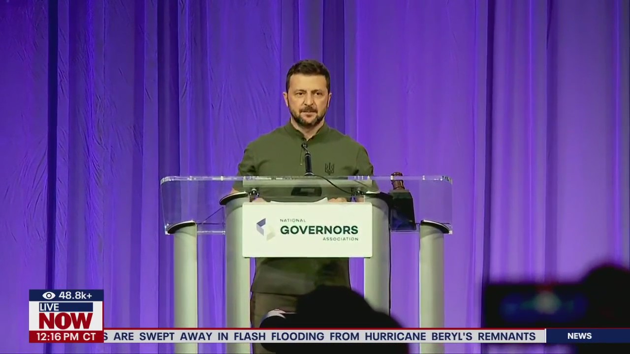 President Zelenskyy speaks at governors meeting
