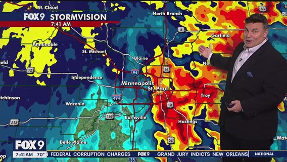 MN weather: Storms move across Twin Cities into Wisconsin - 7:40 a.m. update
