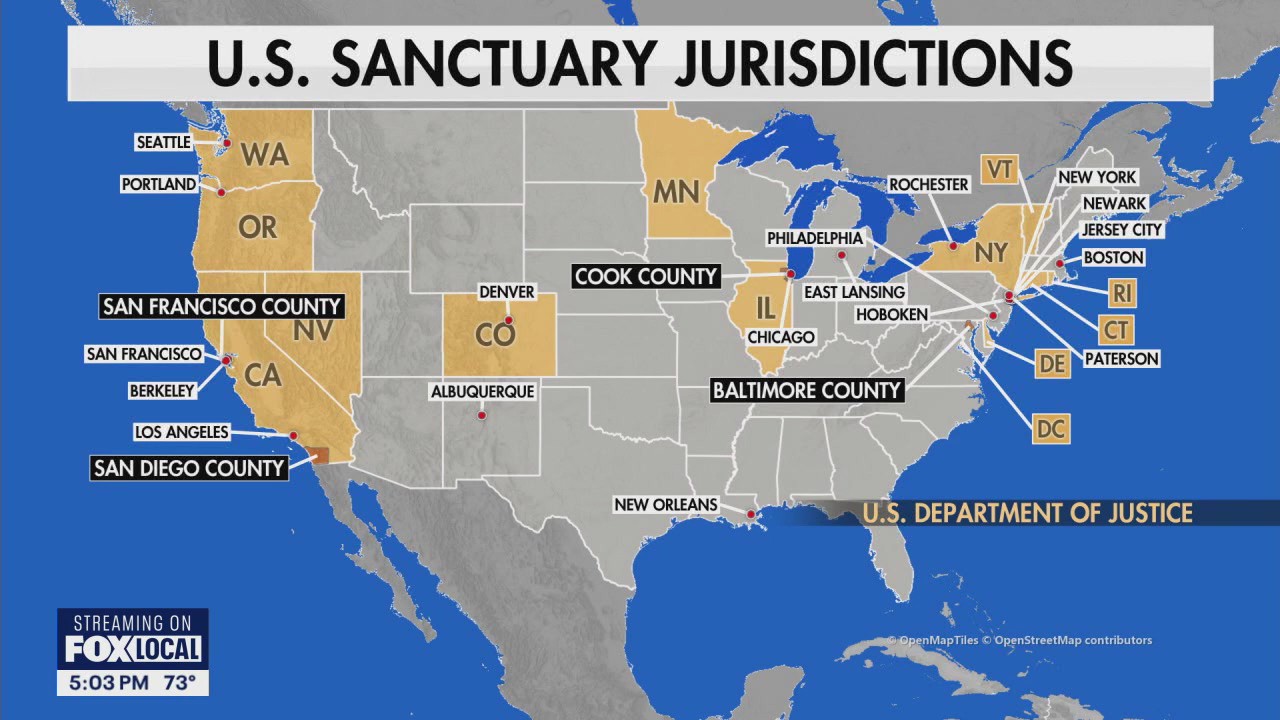 Sanctuary policy crackdown response across U.S.