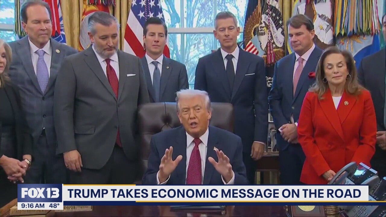 Trump takes economic message on the road