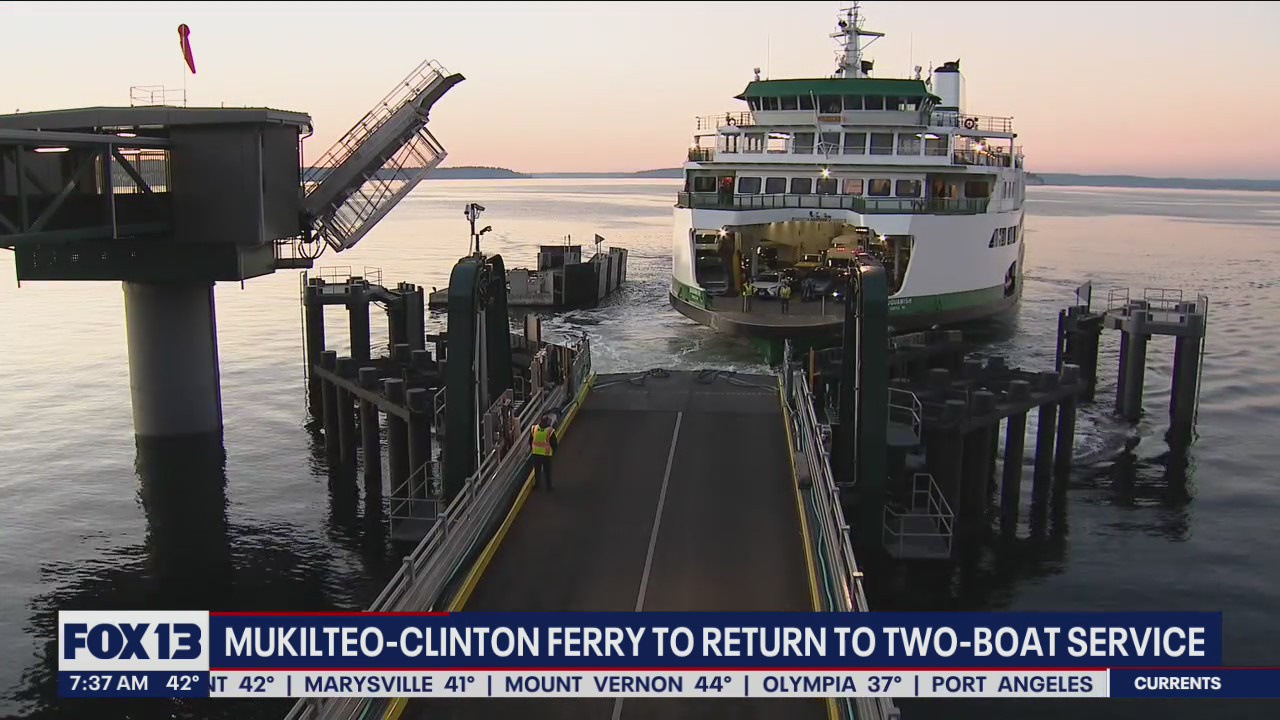 Several ferry routes in western Washington are operating on alternate schedules due to staffing shortages