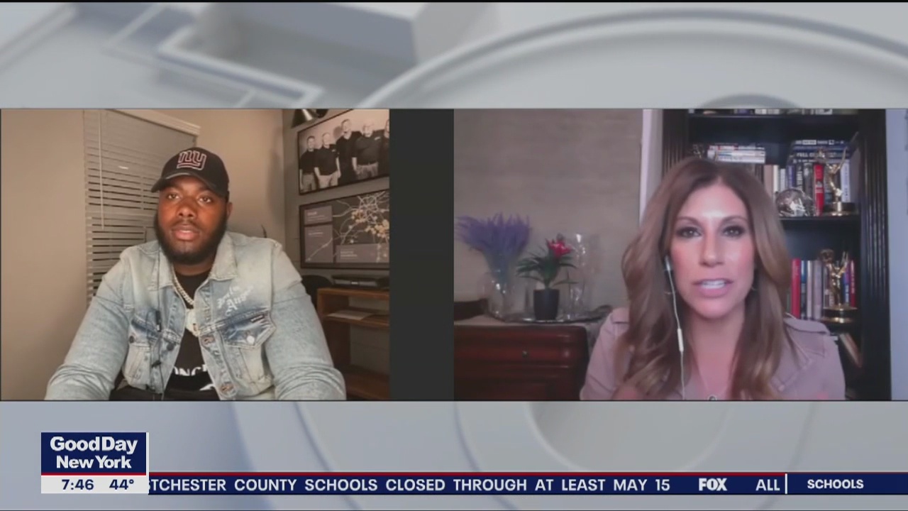 Andrew Thomas spent several days setting up for virtual draft