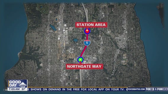 Nighttime lane closures on I-5 in North Seattle