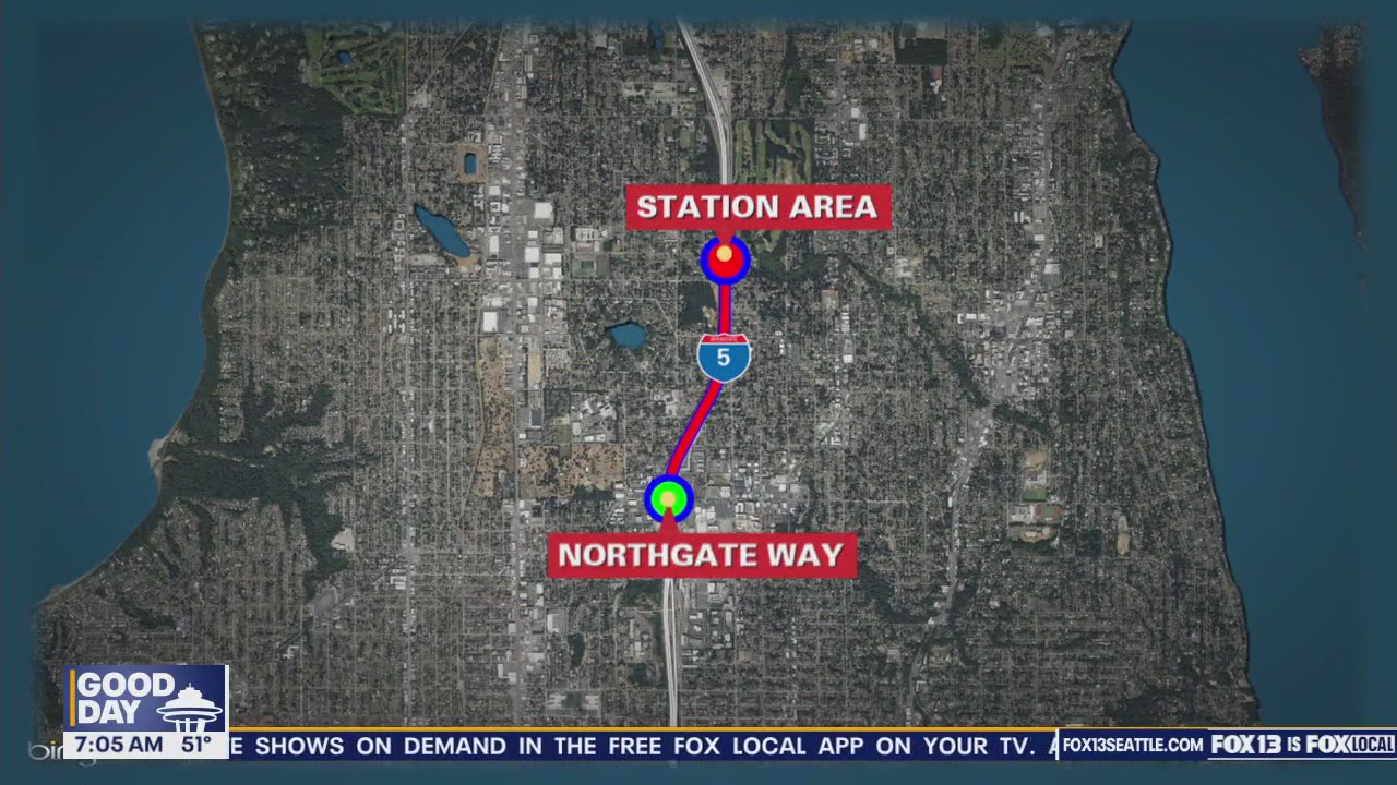 Nighttime lane closures on I-5 in North Seattle
