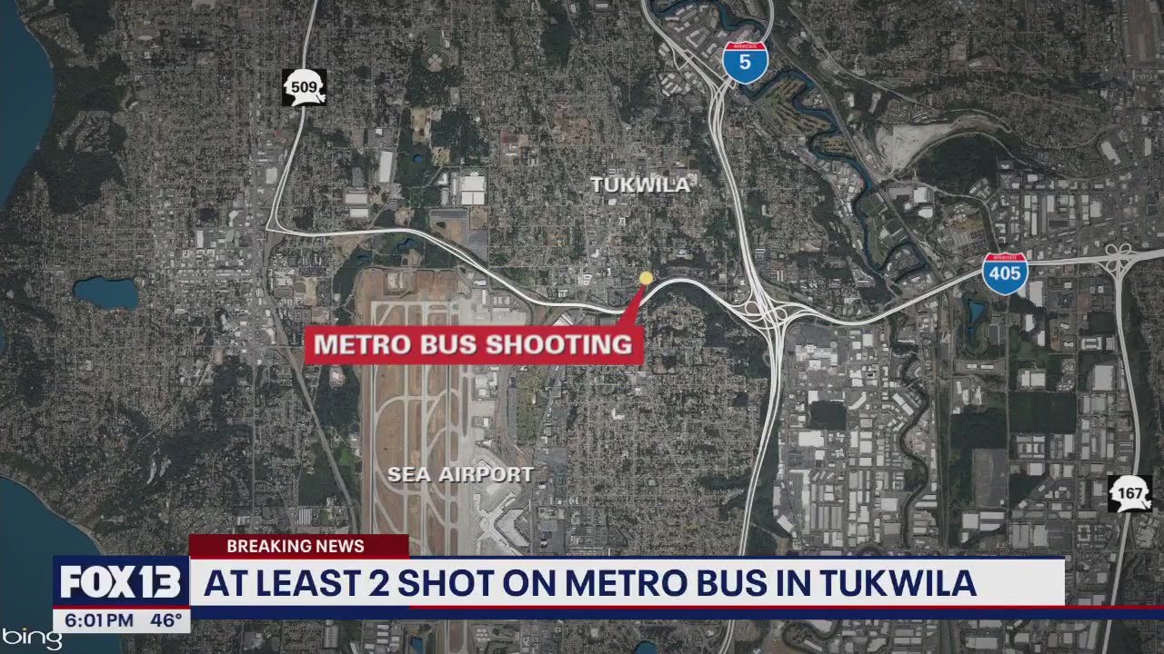At least 2 shot on metro bus in Tukwila