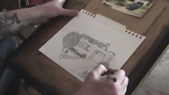 Artist memorializes homes destroyed in California fires