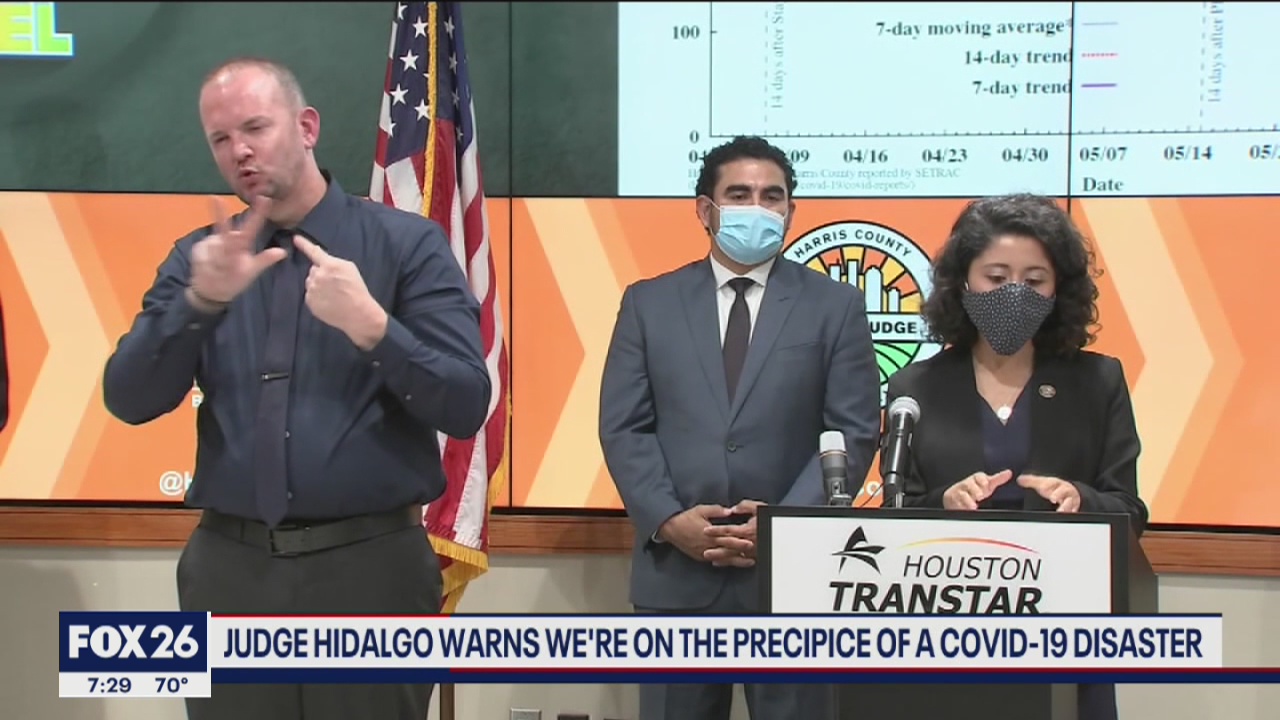 Rise in COVID-19 cases in Harris County Judge Hidalgo and others sound alarm