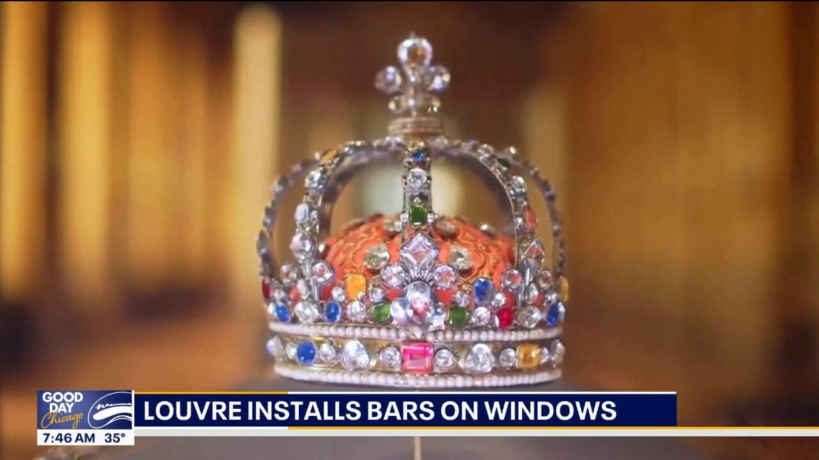 Louvre installs bars on windows after $102M jewel heist