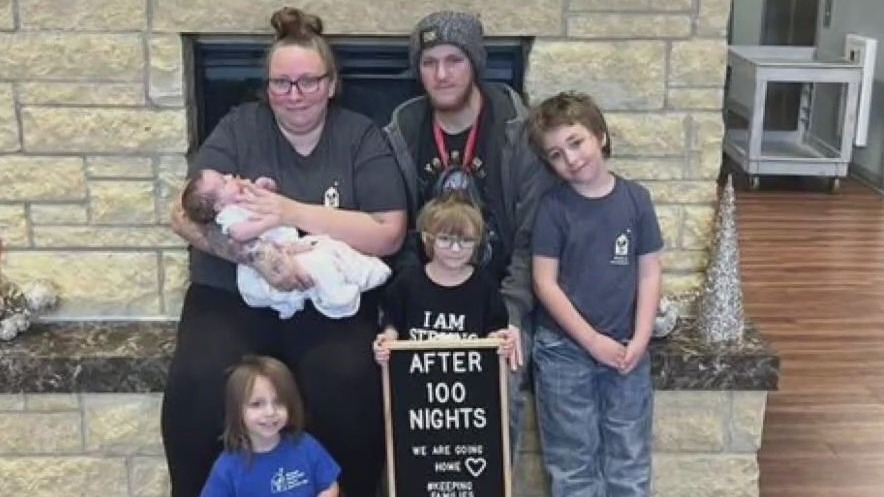 Baby headed home from hospital for holidays