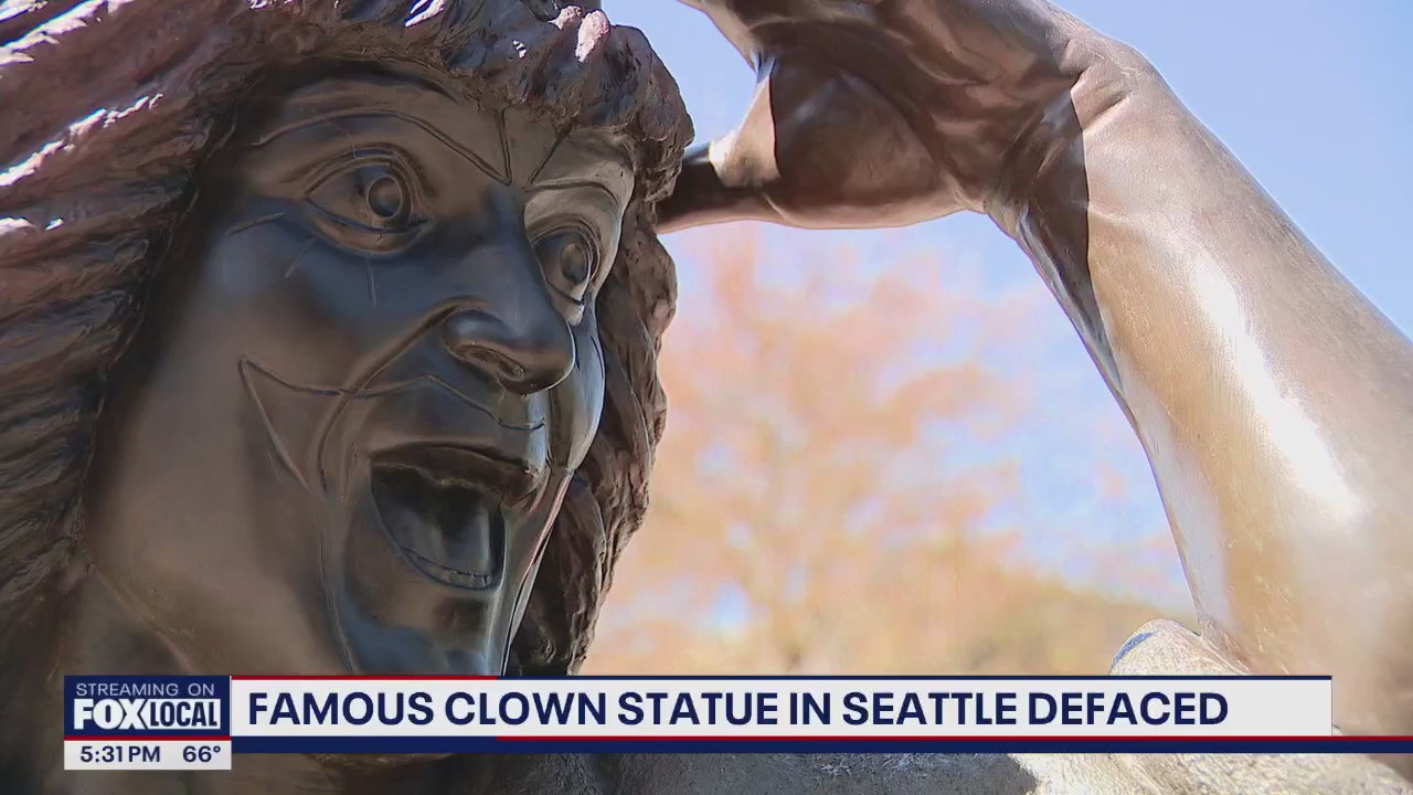 Seattle's beloved J.P. Patches statue vandalized