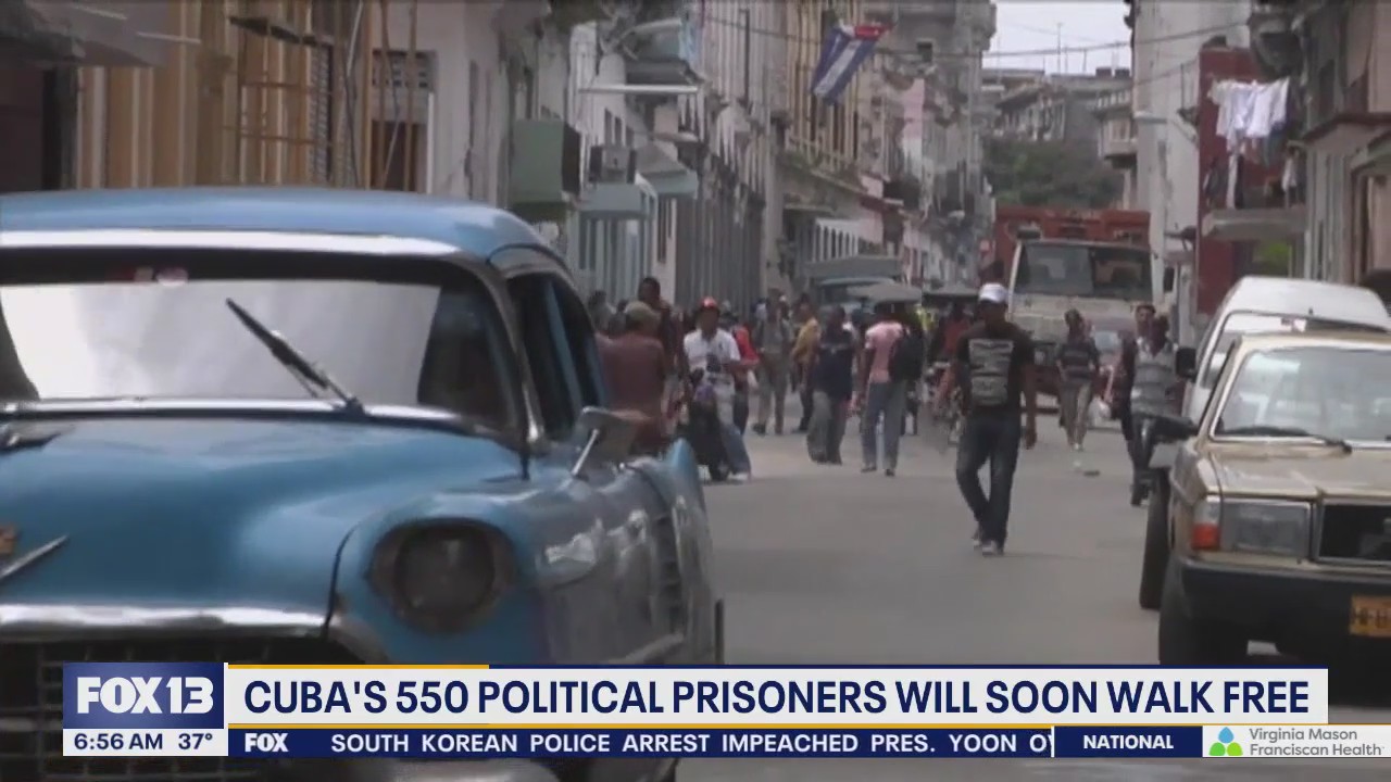 Cuba's 550 political prisoners will soon walk free