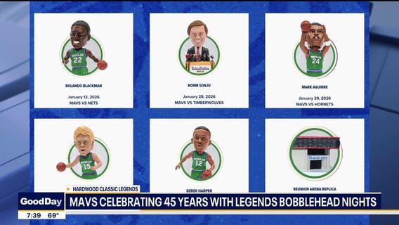 Mavs honor 1980s legends with bobbleheads
