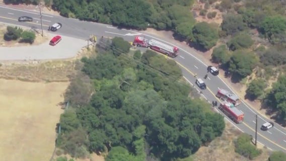 Car plunges off Chatsworth embankment