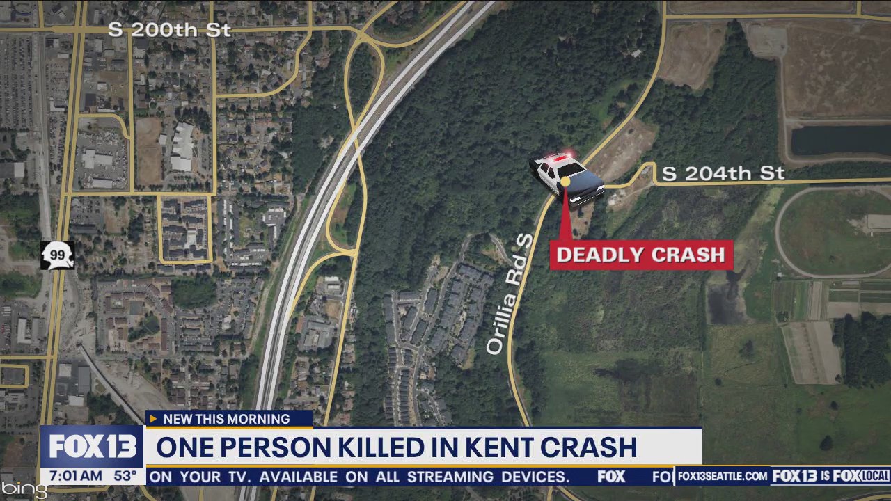 One dead after crash in Kent, WA | FOX 13 Seattle