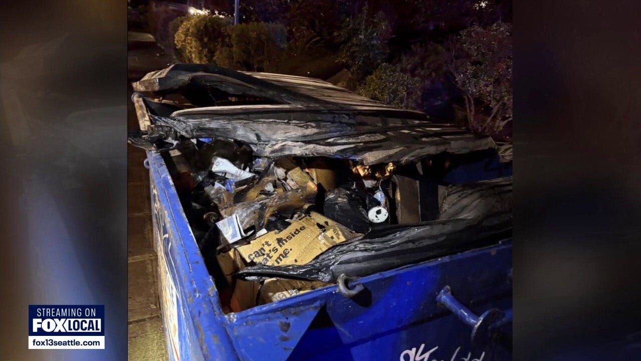 Man arrested for starting dumpster fire in Seattle