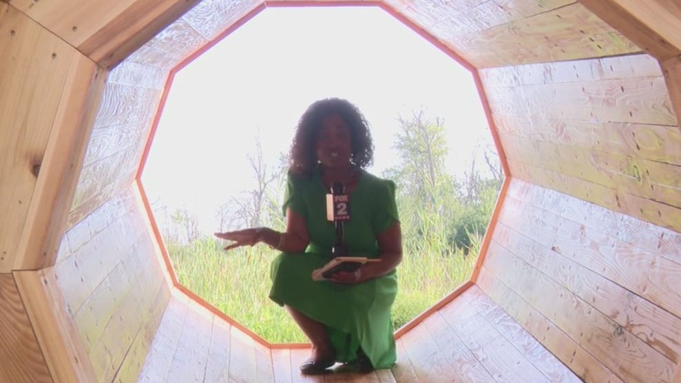 Belle Isle student built megaphone will amplify sounds of nature