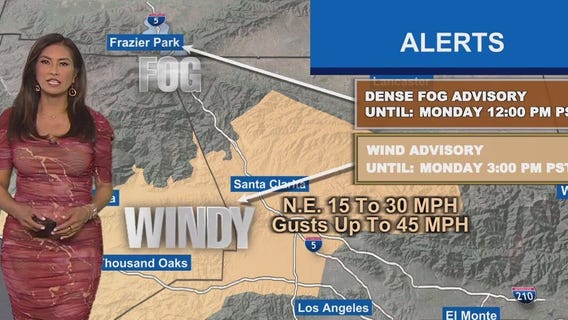 Santa Ana winds, cold weather on the way