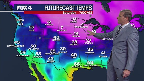 Dallas weather: Dec. 12 evening forecast